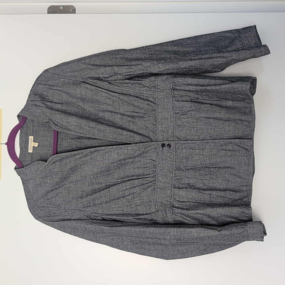 Eileen Fisher Charcoal Textured Jacket